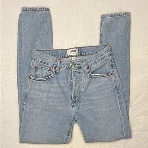 Agolde Austin Straight Jeans Lost Wash Size 24